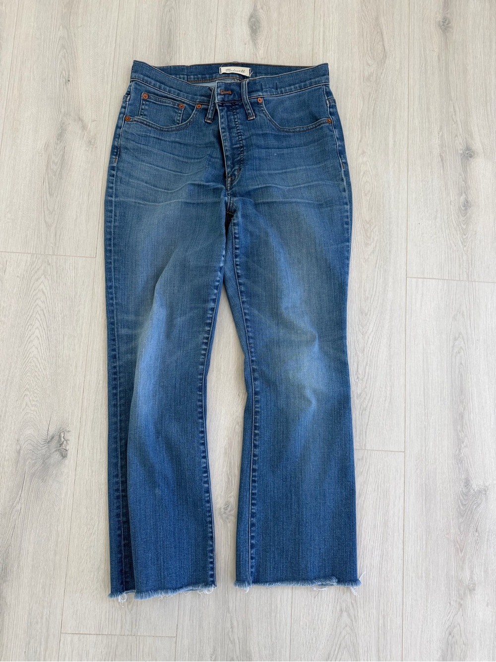 Madewell Cali demi boot denim  jeans